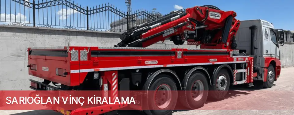 Sarıoğlan İlçemi Vinç Kiralama